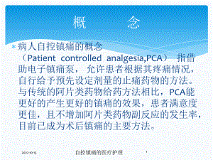 自控镇痛的医疗护理培训课件.ppt