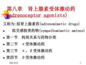 肾上腺素受体激动药课件1.ppt