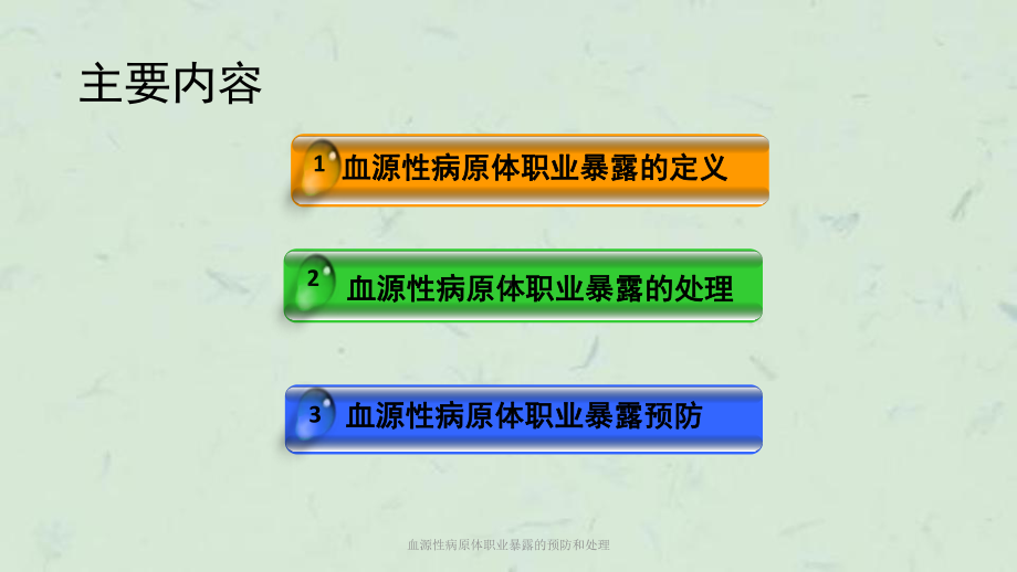 血源性病原体职业暴露的预防和处理课件.ppt_第2页