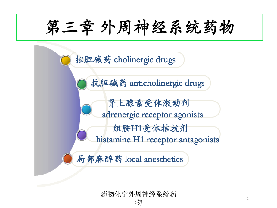 药物化学外周神经系统药物培训课件.ppt_第2页