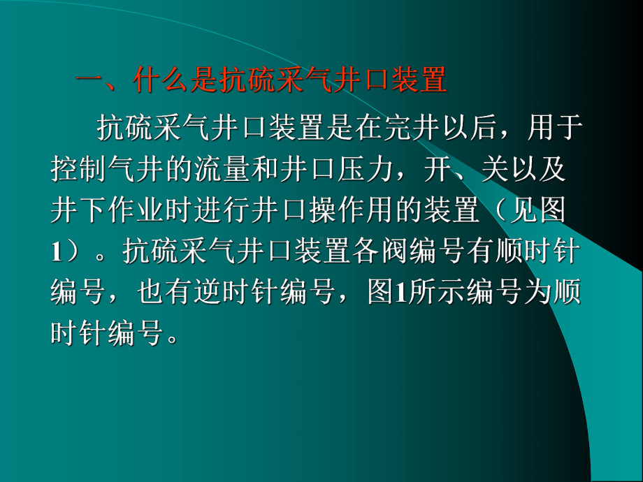 抗硫采气井口装置分解课件.ppt_第1页