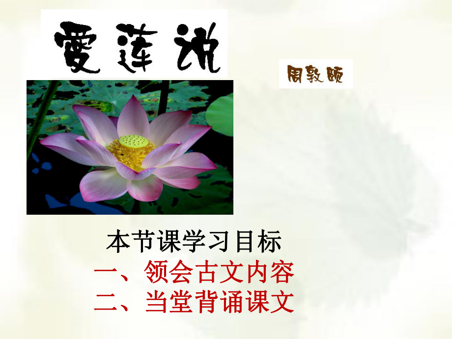 爱莲说(优秀课件).ppt_第3页