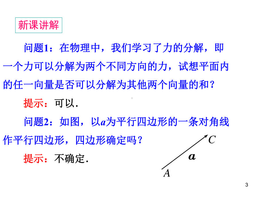 平面向量的分解教学课件.ppt_第3页