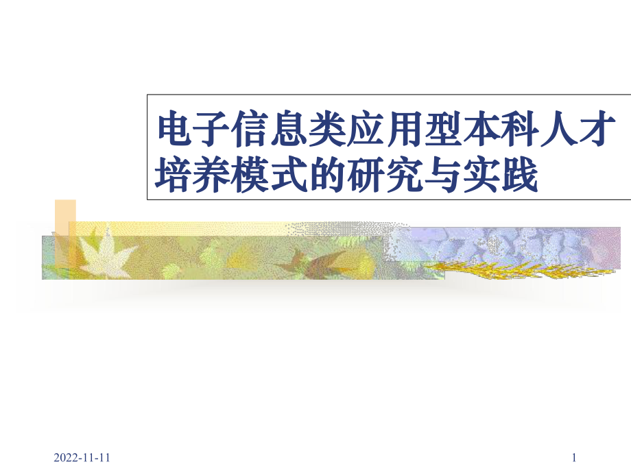 电子信息类应用型本科人才培养模式的的研究与实践-精选课件.ppt_第1页