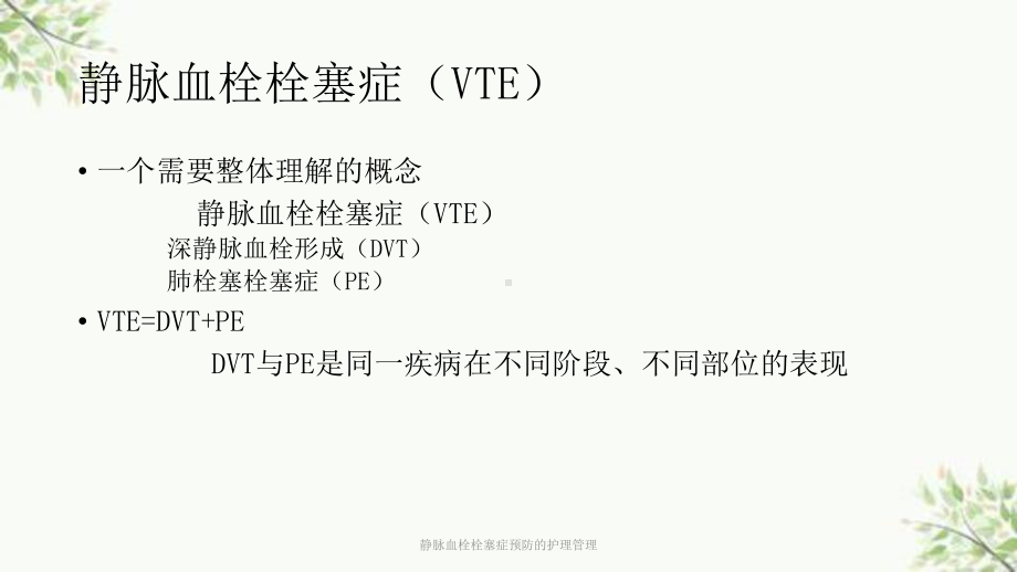 静脉血栓栓塞症预防的护理管理课件.ppt_第3页