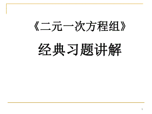 二元一次方程经典习题汇总课件.ppt