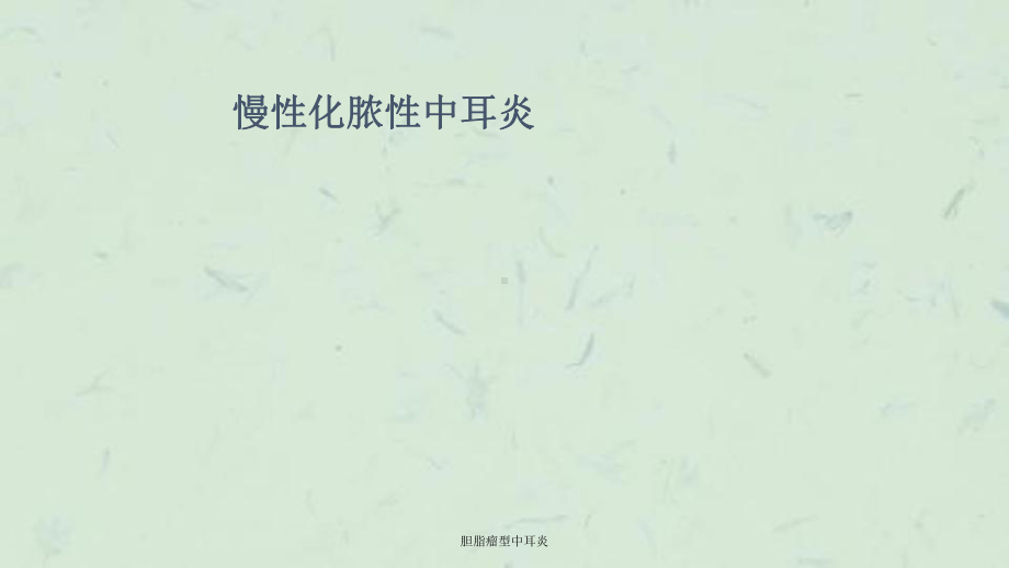 胆脂瘤型中耳炎课件.ppt_第1页