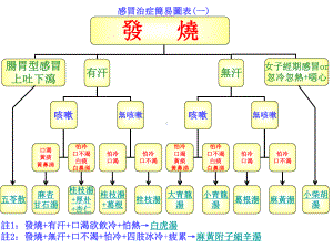 感冒治症简易图表(修订版)概述课件.ppt