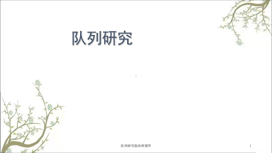 队列研究临床研课件.ppt_第1页