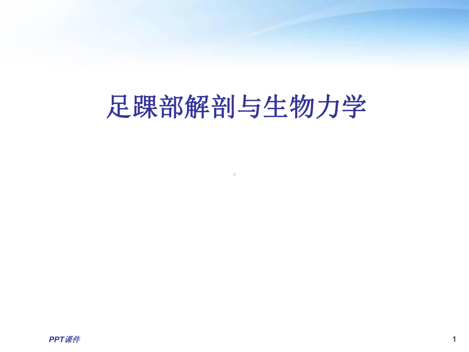 足踝部解剖与生物力学-课件.ppt_第1页