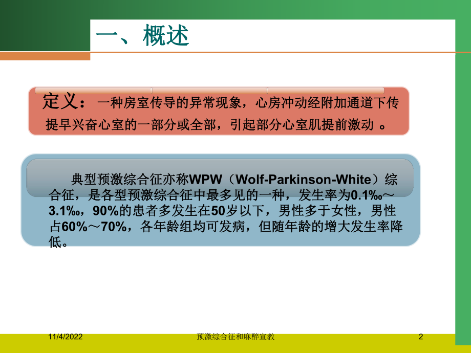 预激综合征和麻醉宣教培训课件.ppt_第2页