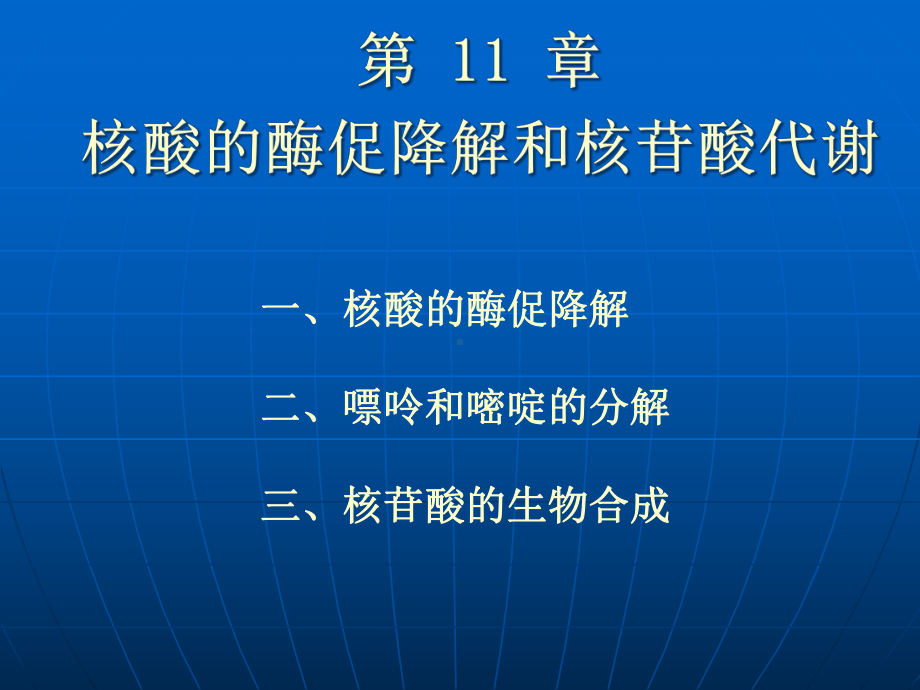 第11-章核酸的酶促降解和核苷酸代谢课件.ppt_第1页