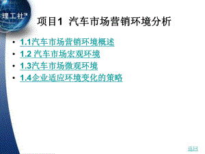 汽车市场营销环境整套课件完整版电子教案最全整本书课件全套教学教程.ppt