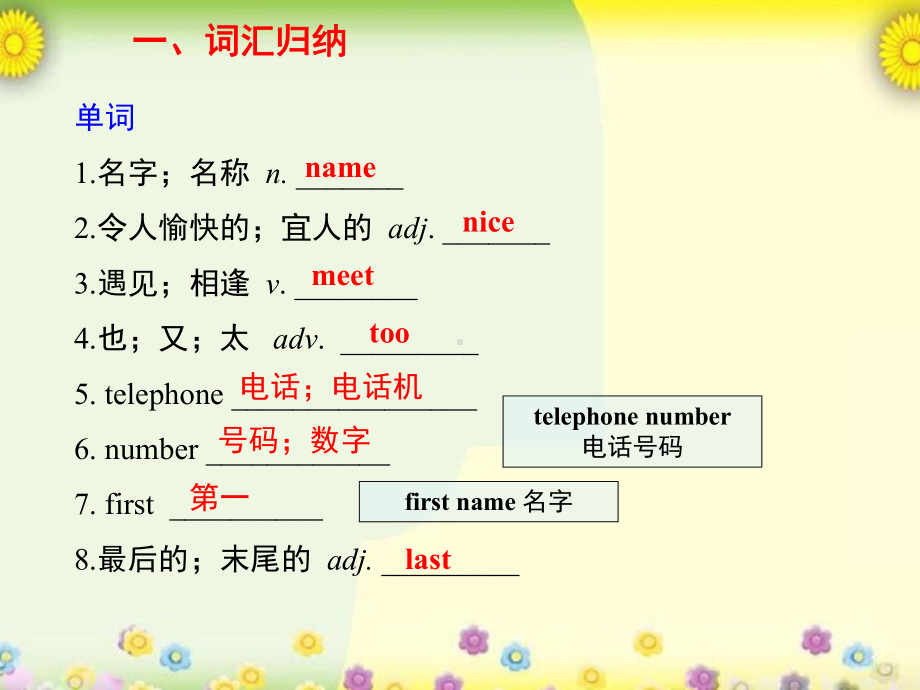 2022秋人教新目标版七年级上册《英语》Unit 1 复习（ppt课件）(01).ppt_第2页