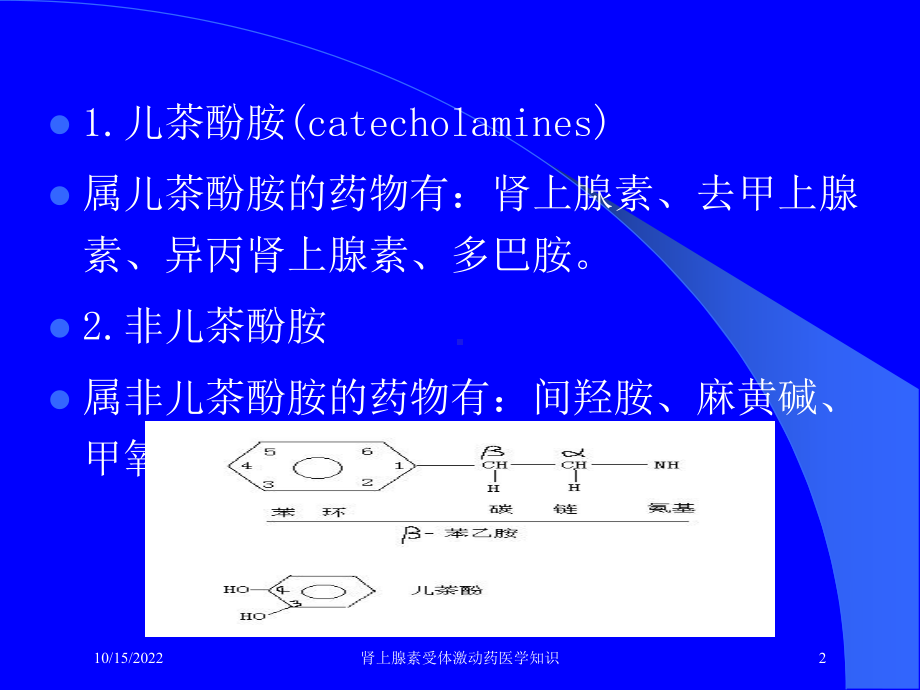 肾上腺素受体激动药医学知识培训课件.ppt_第2页