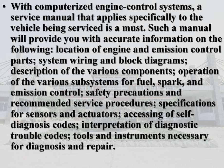 汽车系统构造(英文版)-Lesson-21-Automobile-System-Diagnosis汇总课件.ppt_第2页