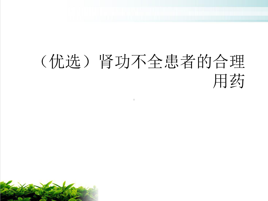 肾功不全患者的合理用药培训讲义课件.ppt_第2页