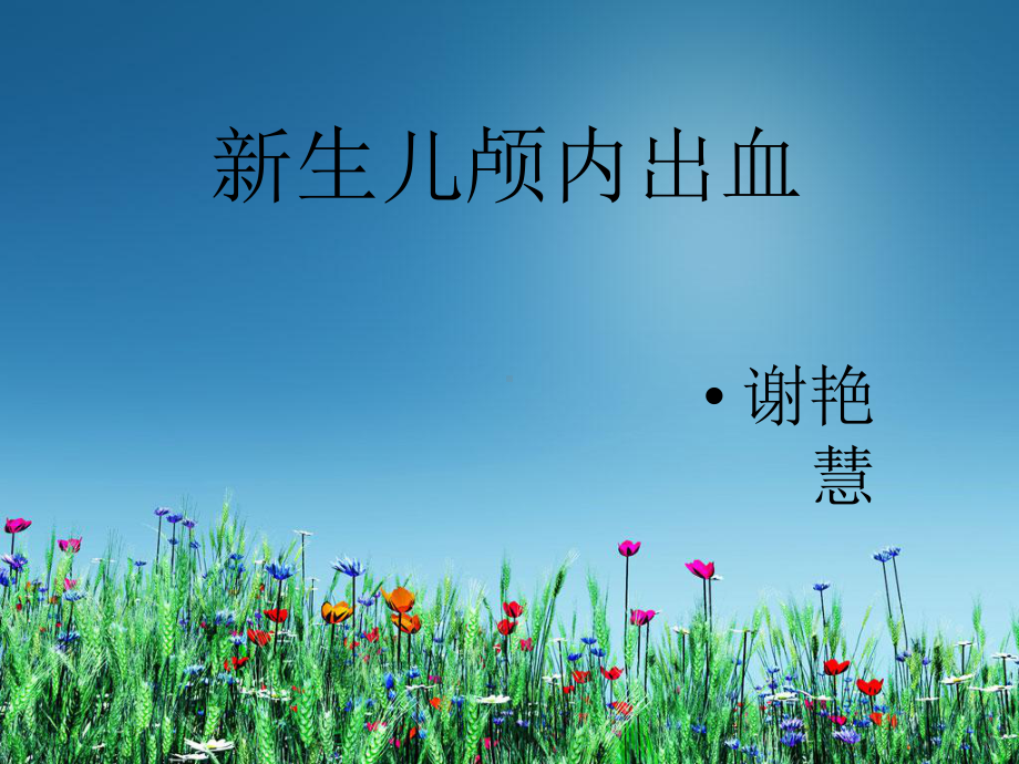 谢艳慧颅内出血课件.ppt_第1页