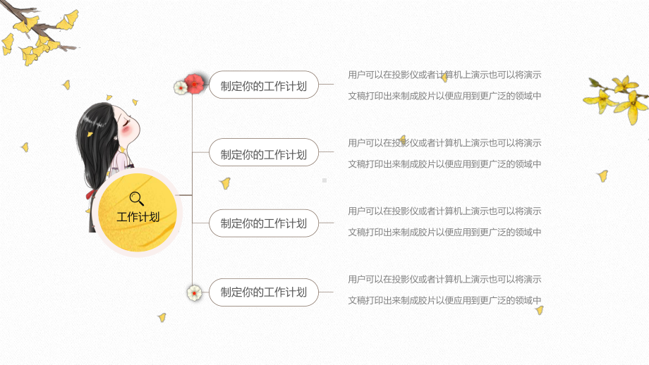 日系小清新商务风工作计划模板课件.pptx_第3页