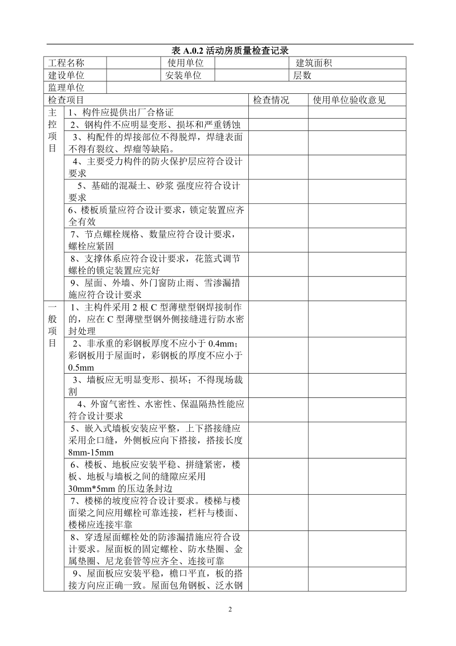 施工临时用房验收表参考模板范本.doc_第2页