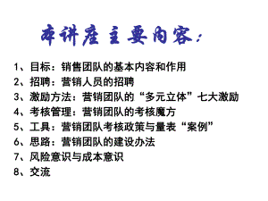 如何组建一支高效营销团队课件.ppt