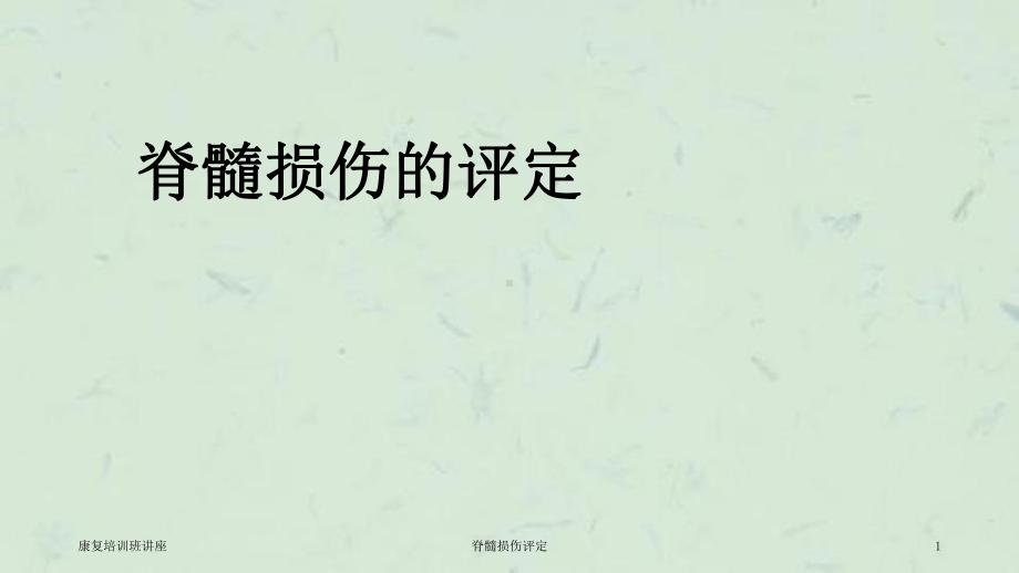 脊髓损伤评定课件.ppt_第1页