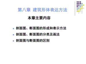 建筑形体表达方法剖面断面上课课件.ppt