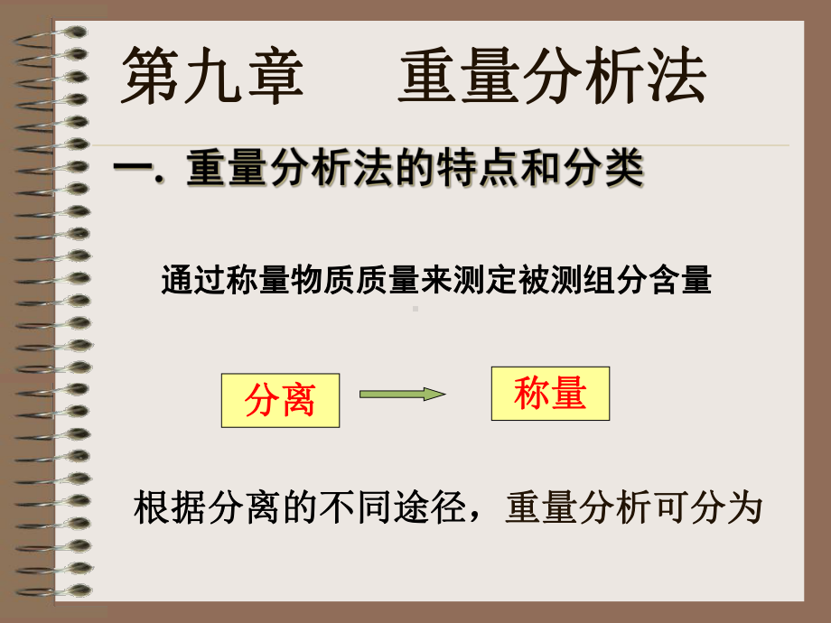 九章重量分析法课件.ppt_第1页