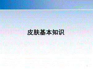 皮肤基本知识教学课件.ppt