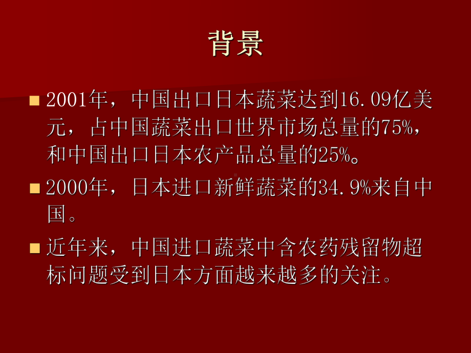 对进口食品的安全标准以农药残留标准和有机农产品为课件.ppt_第3页