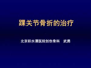 踝关节骨折的治疗模板课件.ppt