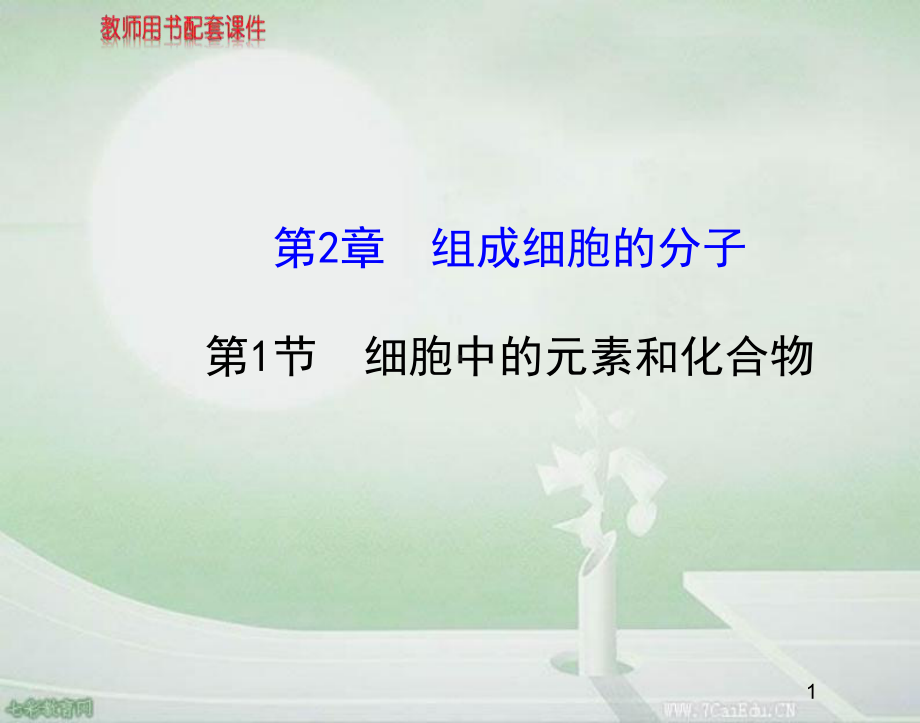 生物必修ⅰ人教新课标-211细胞中的元素和化合物课件1汇总.ppt_第1页