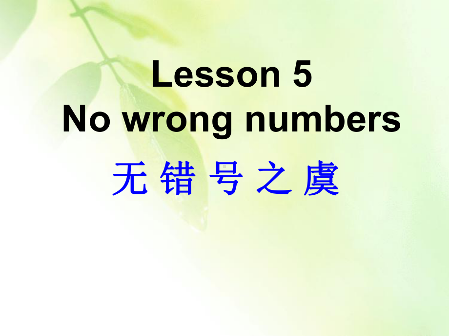 新概念二Lesson-5(共47张)课件.ppt--（课件中不含音视频）_第1页