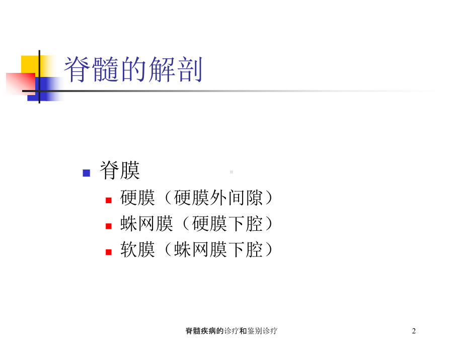 脊髓疾病的诊疗和鉴别诊疗培训课件.ppt_第2页