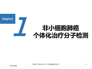 肿瘤个体化治疗分子检测临床意义培训课件.ppt