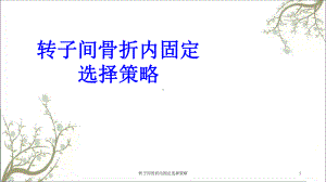 转子间骨折内固定选择策略课件.ppt