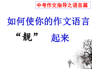 中考作文指导之语言篇-如何使你的作文语言“靓”起来（课件）.ppt