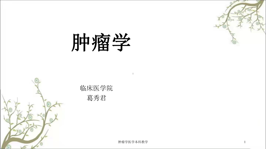 肿瘤学医学本科教学课件.ppt_第1页