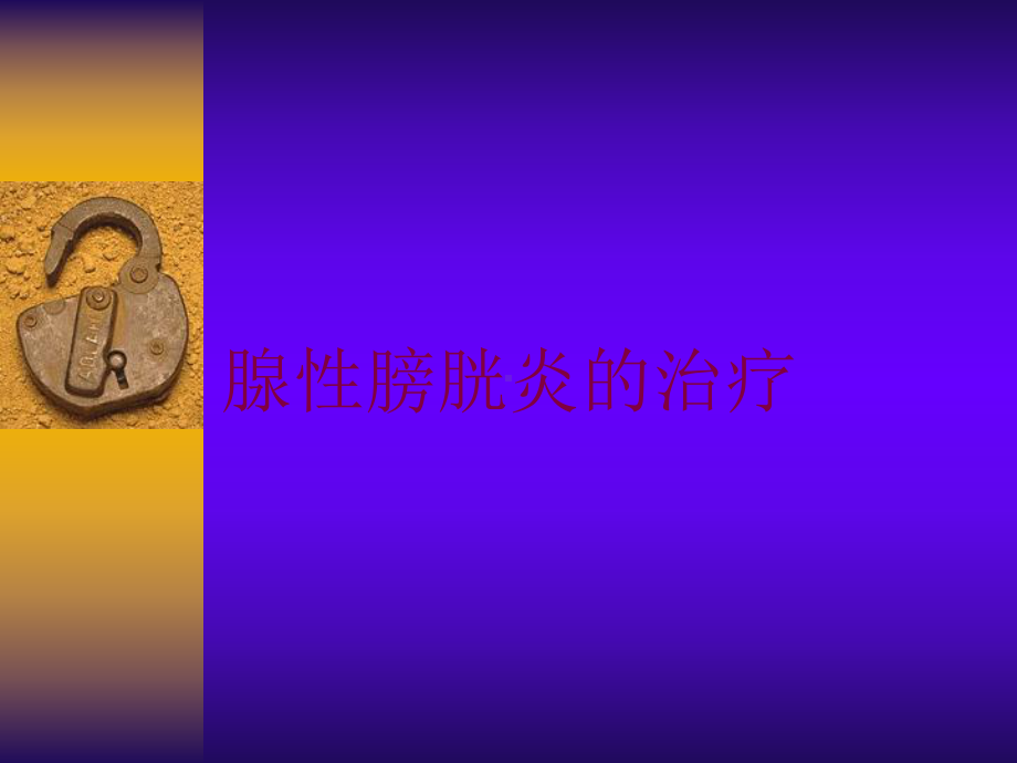 腺性膀胱炎的治疗培训课件.ppt_第1页