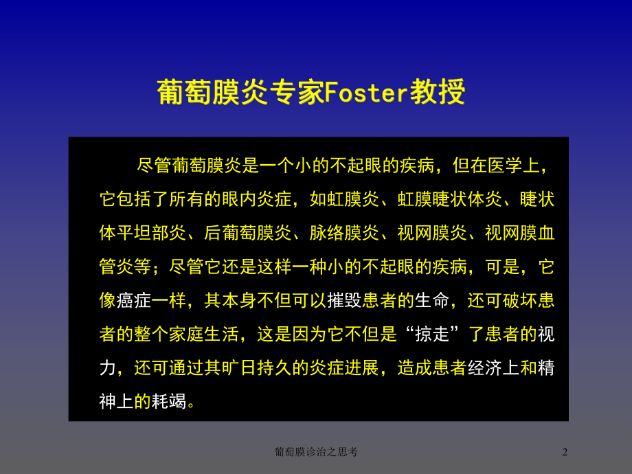 葡萄膜诊治之思考培训课件.ppt_第2页