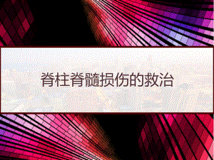 脊柱脊髓损伤的救治-课件.pptx