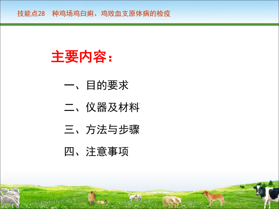 技能点28种鸡场鸡白痢、鸡败血支原体病的检疫课件.ppt_第2页