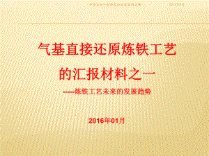 气基直接还原炼铁工艺的汇报材料之一课件.pptx