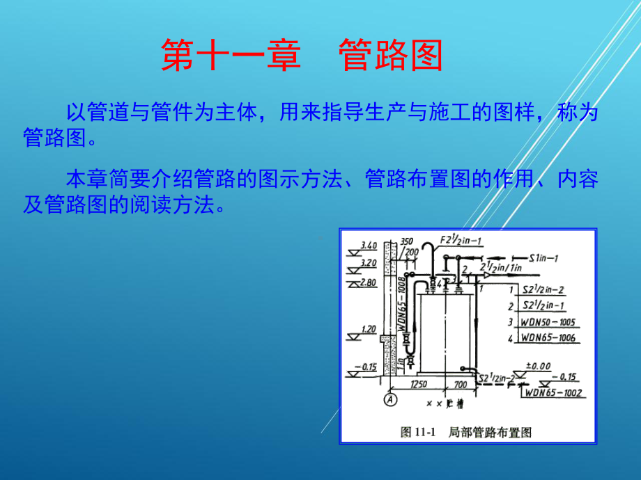 机械制图第十一章-第1节-管路布置图课件.ppt_第1页