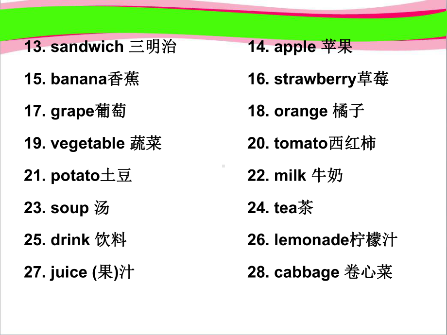 中考英语话题读写训练(11)饮食卫生与降课件(含答案).ppt_第3页