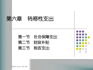 人大经济金融课件-财政学课件-第六章.ppt