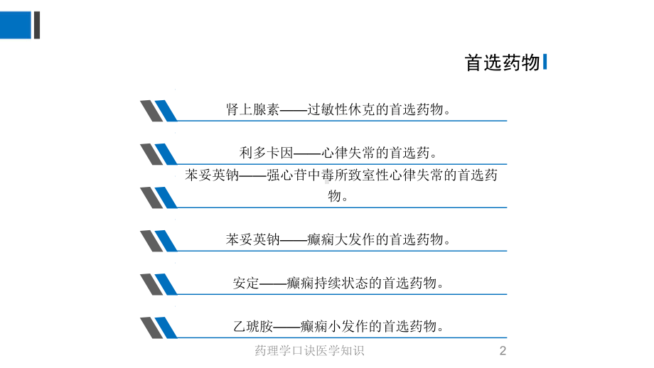 药理学口诀医学知识培训课件.ppt_第2页