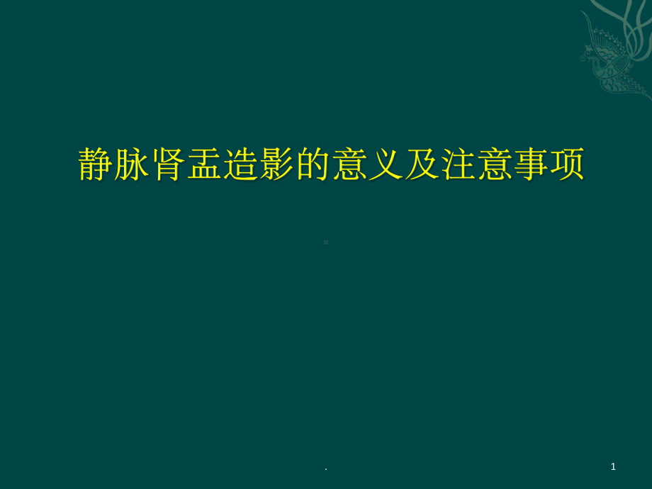 静脉肾盂造影的意义及注意事项课件-2.ppt_第1页