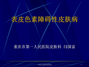 表皮色素性皮肤病课件.ppt