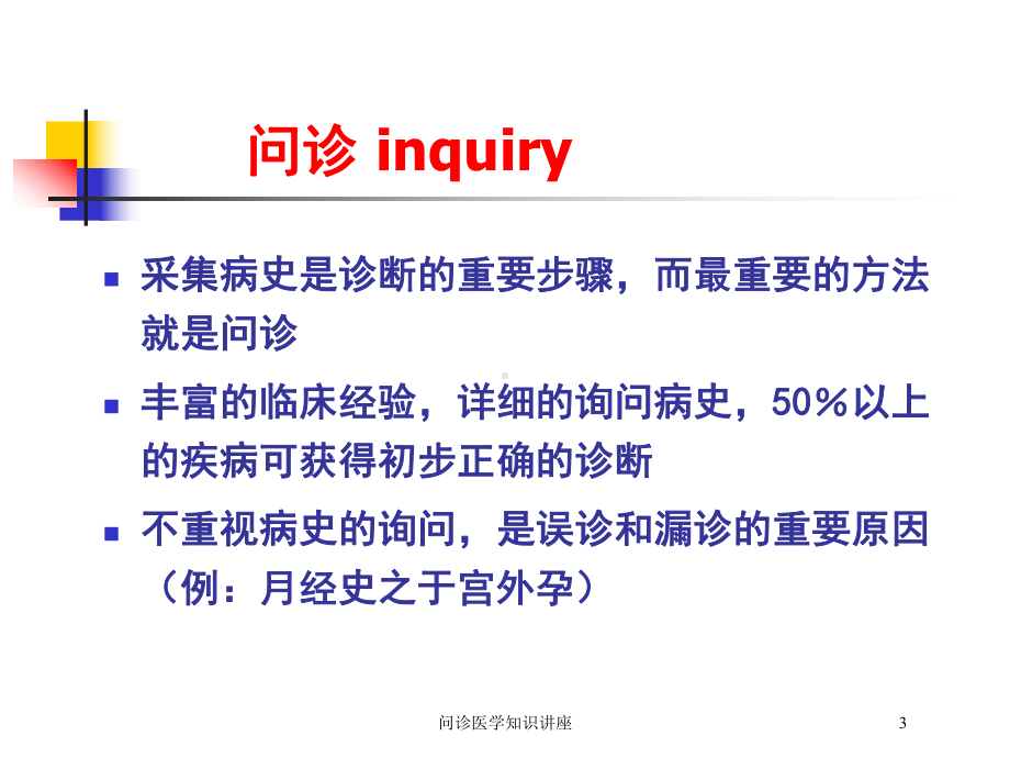 问诊医学知识讲座培训课件.ppt_第3页